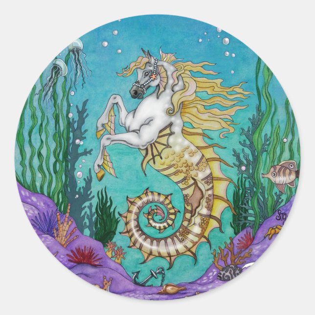 Sticker Rond Sous WaterHorse (Devant)