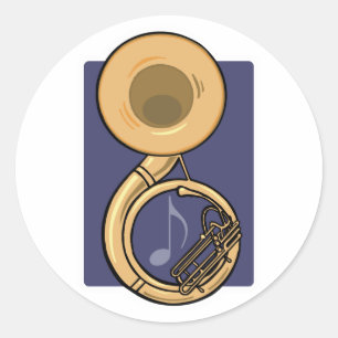 Sticker Rond sousaphone