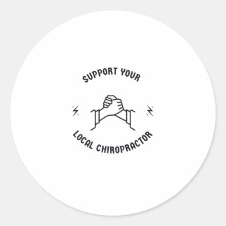 Sticker Rond Soutenez votre chiropraticien local
