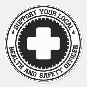Sticker Rond Soutenez votre dirigeant local de santé et