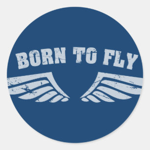 Sticker Rond Soutenu pour piloter des ailes