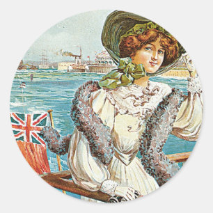 Sticker Rond Southsea et Portsmouth