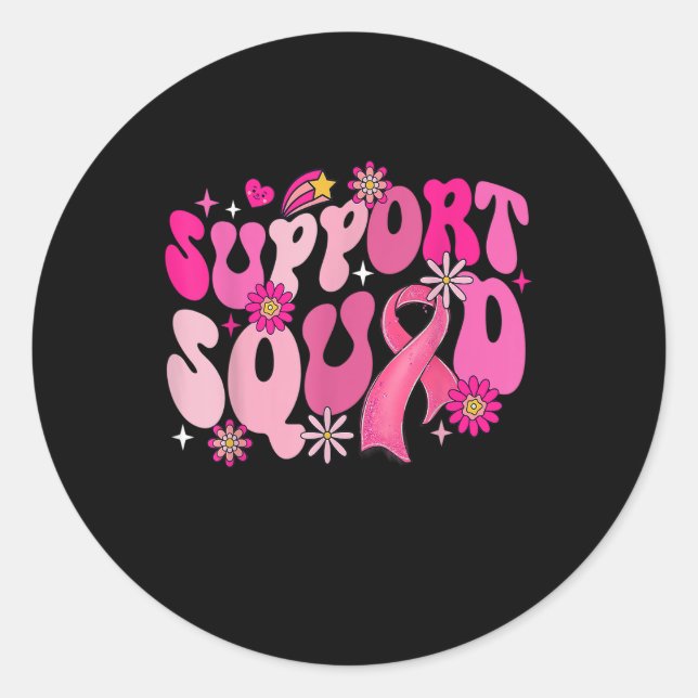 Sticker Rond Soutien à la croissance Squad Sensibilisation au c (Devant)