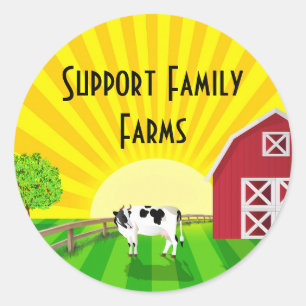 Sticker Rond Soutien aux exploitations familiales