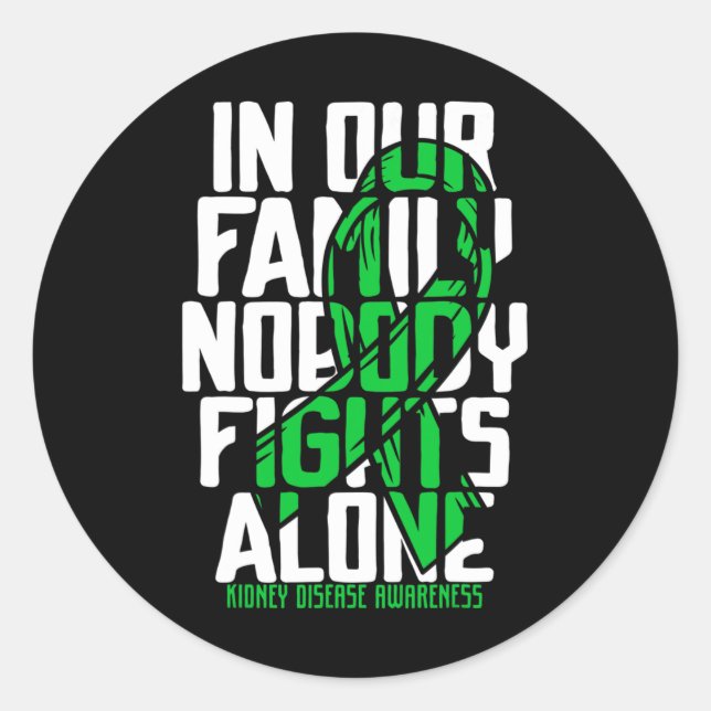 Sticker Rond Soutien aux maladies Sensibilisation aux maladies  (Devant)