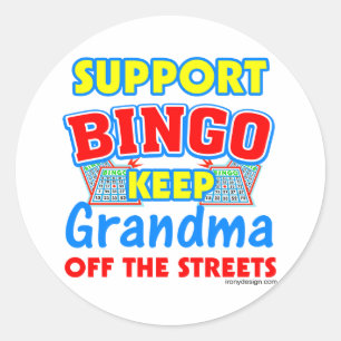 Sticker Rond Soutien Bingo Grand