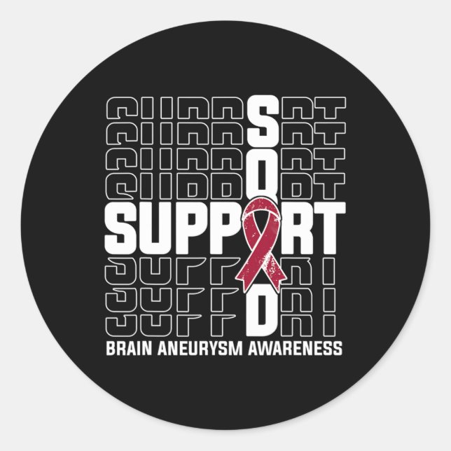 Sticker Rond Soutien Escadrille Sensibilisation à l'neurysme cé (Devant)