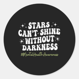 Sticker Rond Soutien motivationnel Guerrier Santé mentale