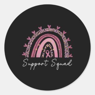 Sticker Rond Soutien Squad Sensibilisation au cancer du sein Su