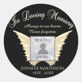 Sticker Rond Souvenir de la photo In Love
