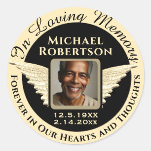 Sticker Rond Souvenir de la photo In Love