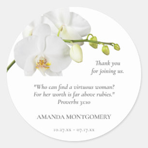 Sticker Rond Souvenir floral