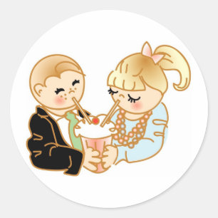 Sticker Rond Souvenirs de la première date