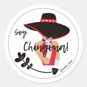 Sticker Rond Soy Chingona