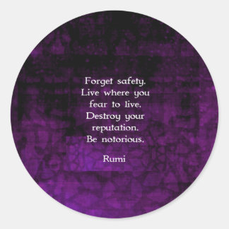 Sticker Rond Soyez Citation Inspirationnelle De Rumi Célèbre