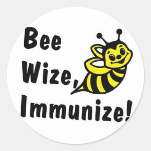 Sticker Rond Soyez immunisés !