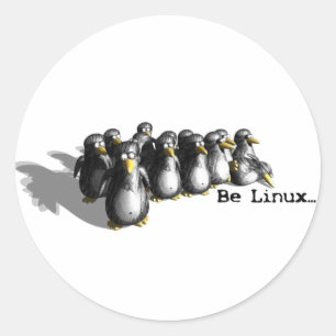 Sticker Rond Soyez Linux