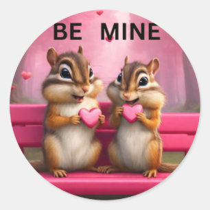 Sticker Rond Soyez mes mignons putes et coeurs