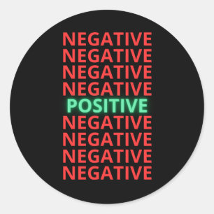 Sticker Rond Soyez Positif Good Vibes Self Love Happiness Stick
