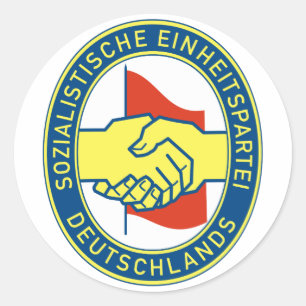 Sticker Rond Sozialistische Einheitspartei Deutschlands