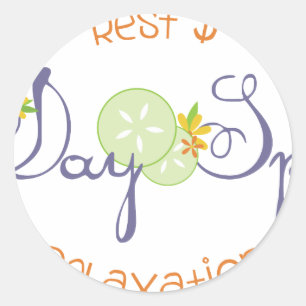Sticker Rond Spa de jour