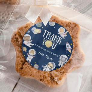 Sticker Rond Space Wild One Safari Boy Anniversaire