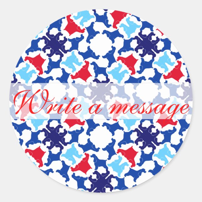 Sticker Rond Spaniels Cocker Anglais (Devant)