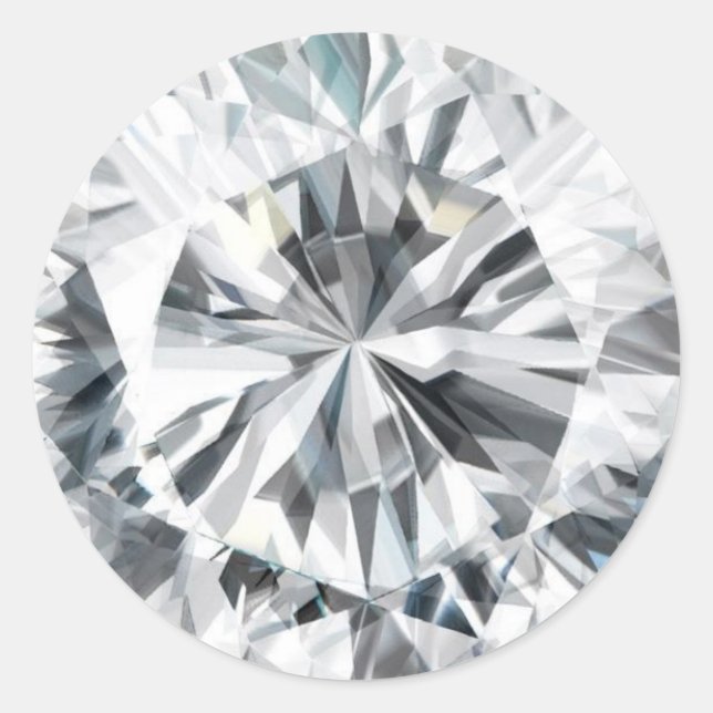 Sticker Rond Sparkling Diamond texture Avril Birthstone (Devant)