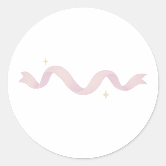 Sticker Rond Sparkling ribbon divider (Devant)