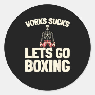 Sticker Rond Sparring - Gants Boxer