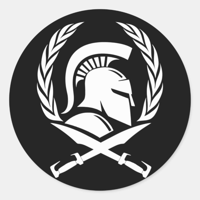 Sticker Rond Spartan (Devant)