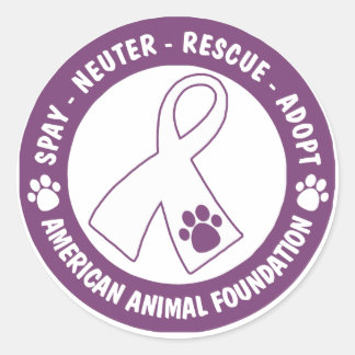 Sticker Rond Spay, Neuter, Secourir, Adopter