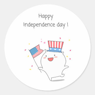 Sticker Rond Spécial 4 juillet