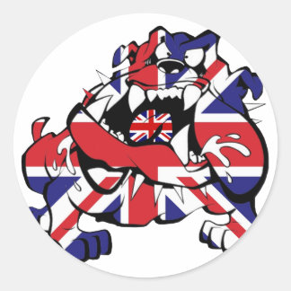 Sticker Rond Special British Bulldog
