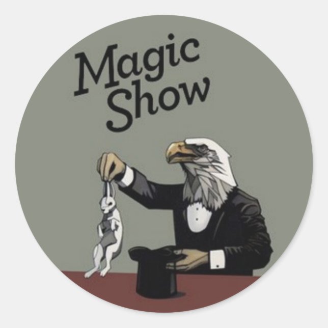 Sticker Rond Spectacle magique (Devant)