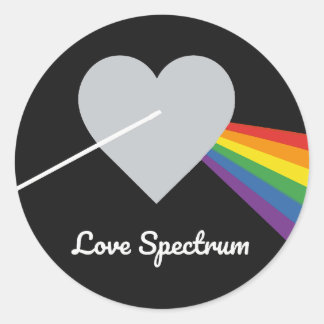 Sticker Rond Spectre de l'amour