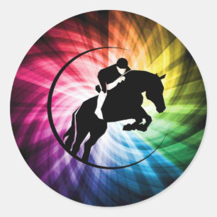 Sticker Rond Spectre équestre
