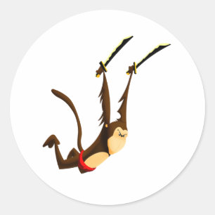 Sticker Rond Spectre - Le Singe Blitzkrieg!