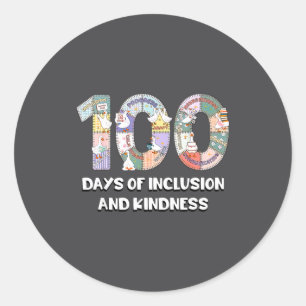 Sticker Rond SPED Drôle Autisme 100 Jours École Enseignant Oie