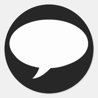 Sticker Rond Speech Bubble