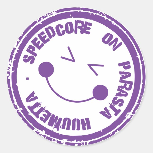 Sticker Rond Speedcore sur parasta huumetta tarra/sticker (Devant)