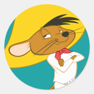 Sticker Rond SPEEDY GONZALES™ Couleur Confiance