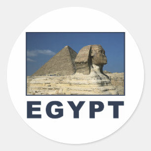 Sticker Rond Sphinx égyptien