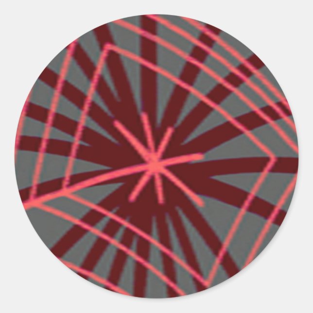 Sticker Rond Spider Web Spiderweb Design exotique (Devant)