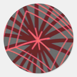 Sticker Rond Spider Web Spiderweb Design exotique