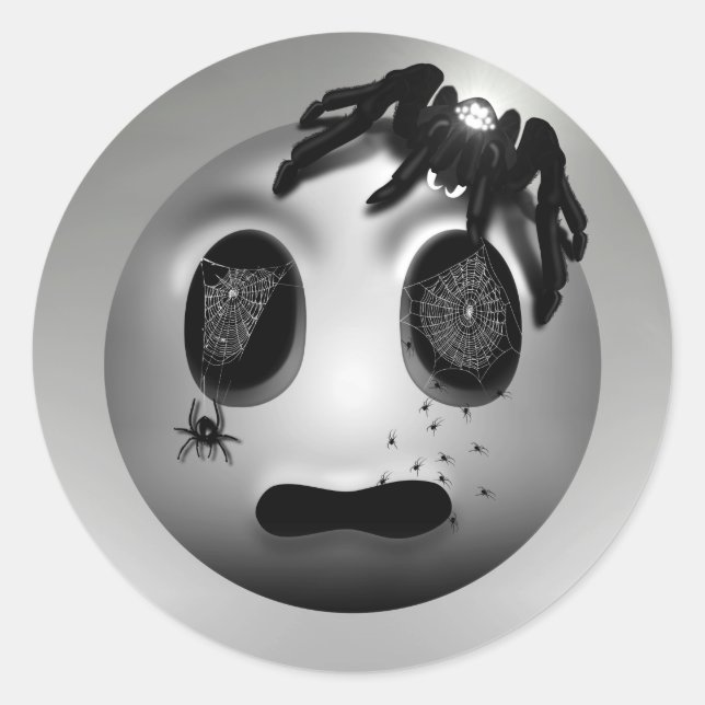 Sticker Rond Spidermoji (Vorderseite)