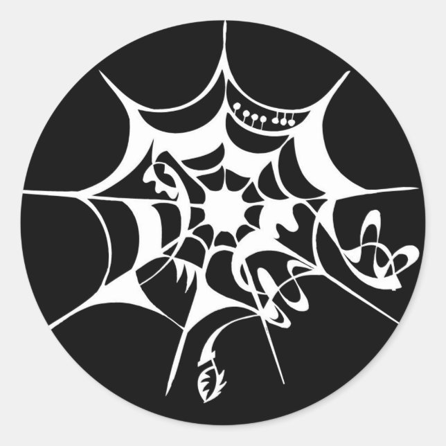 Sticker Rond Spiderweb cobweb (Devant)