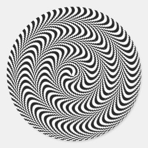 Sticker Rond Spirale de bloc optique colorable