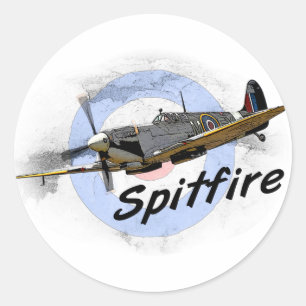 Sticker Rond Spitfire