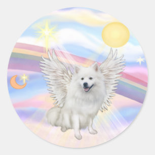 Sticker Rond Spitz Esquimau Américain